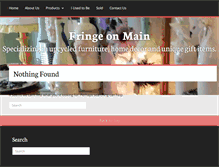 Tablet Screenshot of fringeonmain.com